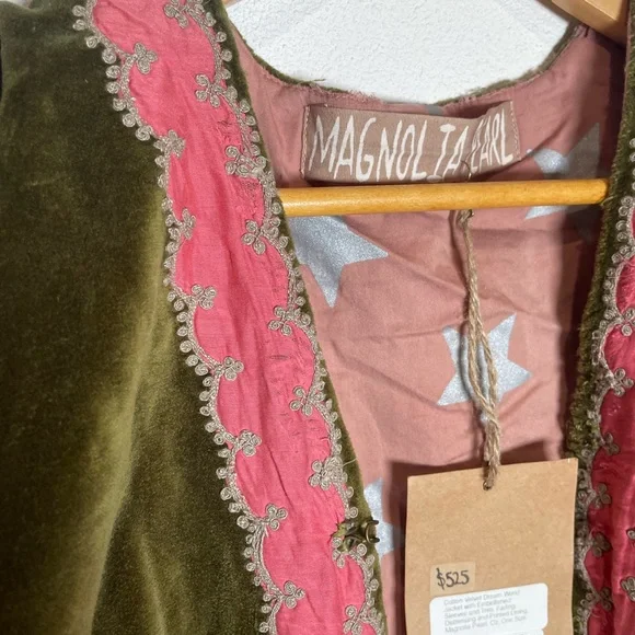 Magnolia Pearl Olive Green Velvet Jacket - Picture 5 of 10